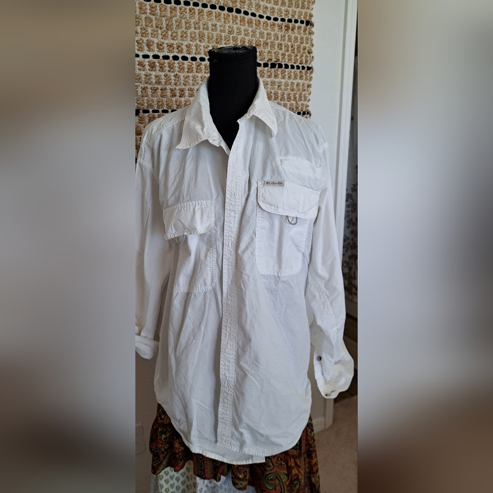 Mens Columbia long sleeve shirt